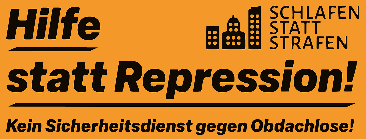 Logo Schlafen statt Strafen - Protestcamp Dortmund - Januar 2022