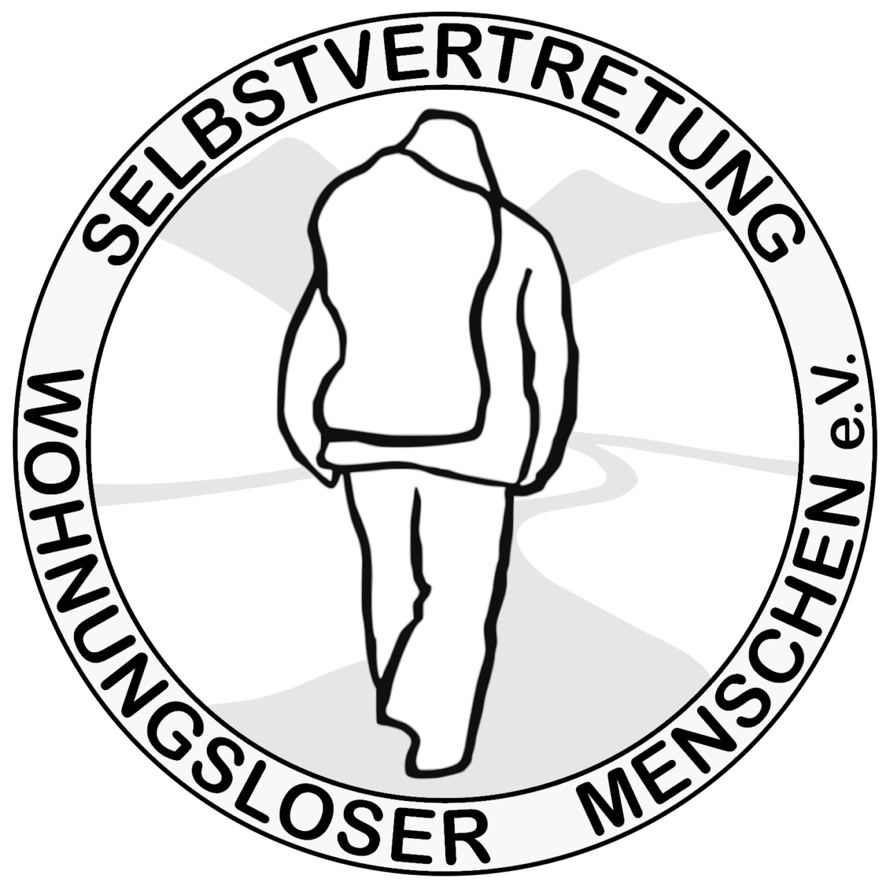 Plakette mit Wanderer -- das neue SwM-Logo ab 2022