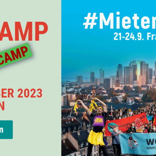 Mieten-Camp Frankfurt - September 2023