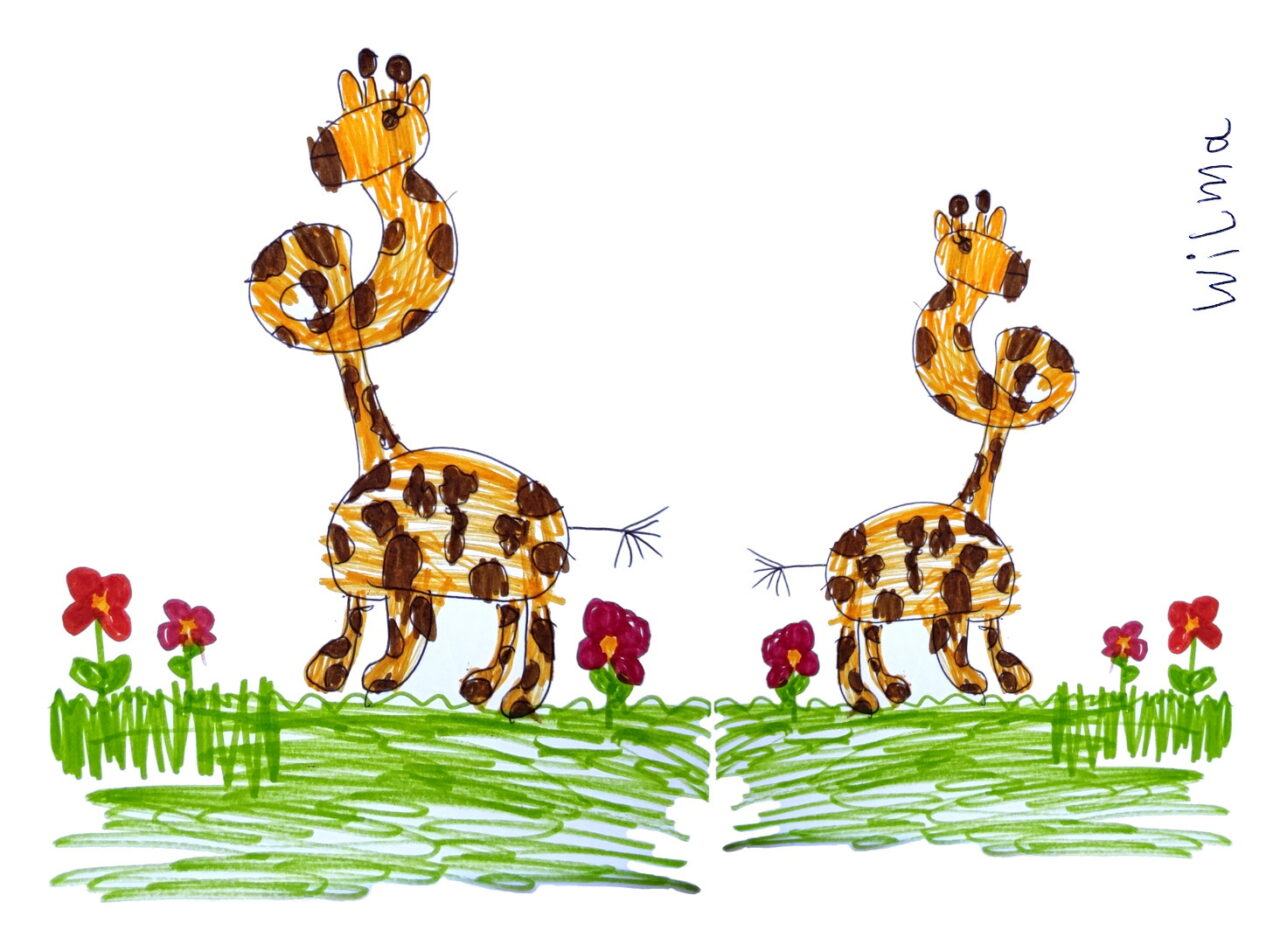 Grosse und kleine Giraffe(a) - Wilma S.