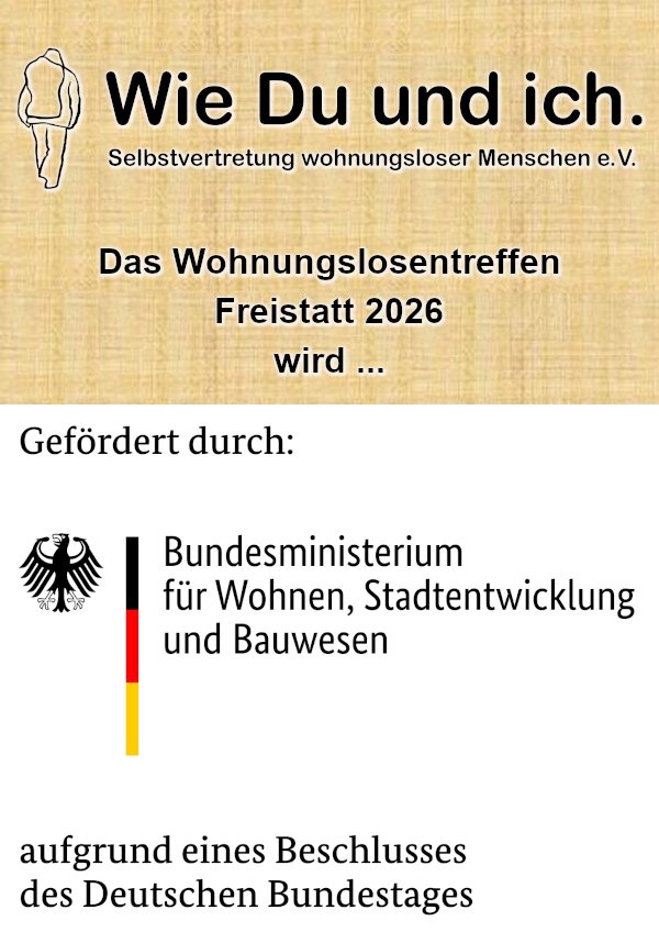 BMWSB-Fördrung des Wohnungslosentreffens Freistatt 2026