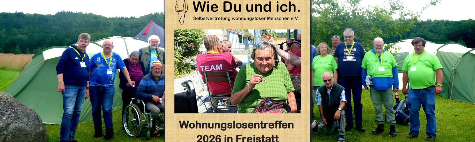 Das Wohnungslosentreffen Freistatt 2026 der Selbstvertretung steht an (Bilder vom Treffen 2025 in Herzogsägmühle)