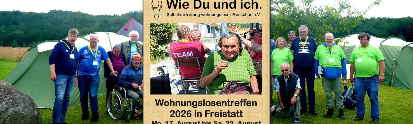 Das Wohnungslosentreffen Freistatt 2026 der Selbstvertretung steht an (Bilder vom Treffen 2025 in Herzogsägmühle)